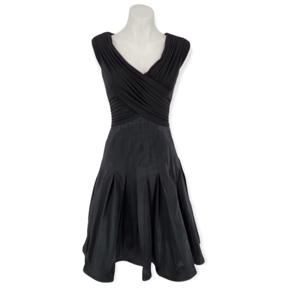 Tadashi Collection Sleeveless Ruched Cocktail Dress - Picture 2 of 8